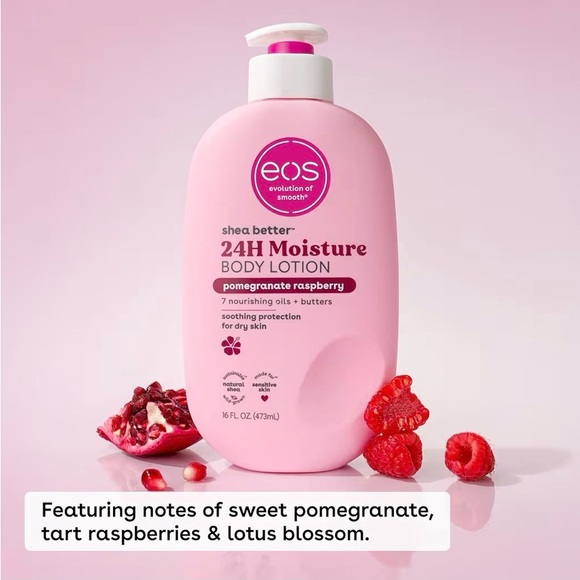 eos Pink Pomegranate Raspberry Body Lotion - Picture 2 of 2